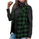 thumbnail image 2 of Pntutb Mujer Moda Casual Plaid Felpa Chaleco Solapa Chaqueta Pntutb Pntutb-1576, 2 of 4