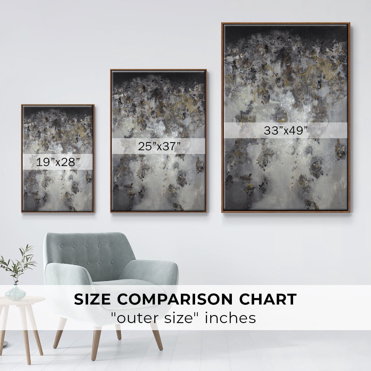 Meteor Showers Framed Premium Gallery Wrapped Canvas - Ready to Hang