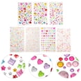 thumbnail image 2 of 7 hojas de pegatinas autoadhesivas para manualidades, pegatinas decorativas de gemas y joyas brillantes., 2 of 6