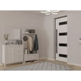 thumbnail image 5 of Front Exterior Prehung Steel Door / Ronex 0131 Grey / Entry Metal Modern Painted W36x96 Right-hand, 5 of 6