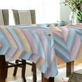 thumbnail image 5 of Yayeee Tablecloths 60" x 90" Rectangle Wrinkle Resistant Party Table Cover, Purple Geometric, 5 of 8