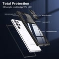 thumbnail image 6 of Compatible with Samsung Galaxy S22 Ultra Case with Built-in Screen Protector, Soft TPU Bumper Case for Samsung S22 Ultra Clear Phone Case Shockproof Anti-Scratch Transparent Cases (Black), 6 of 12