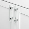 thumbnail image 3 of GlideRite 3.75 in. Center Acrylic Cabinet Bar Pulls, Polished Chrome, Pack of 5, 3 of 3