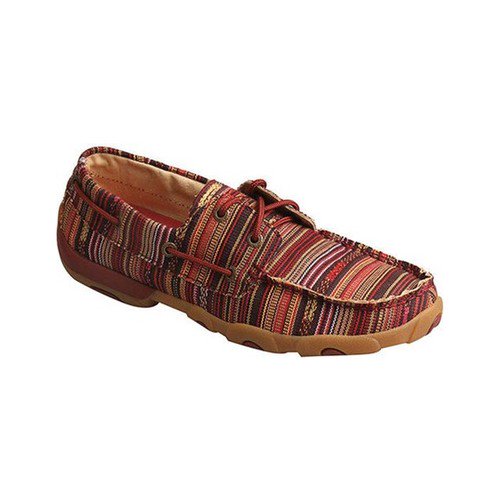 twisted x women's embroidered filigree driving mocs