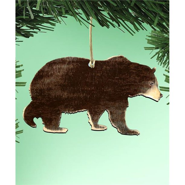 Designocracy 99214BO Black Bear Wooden Ornament