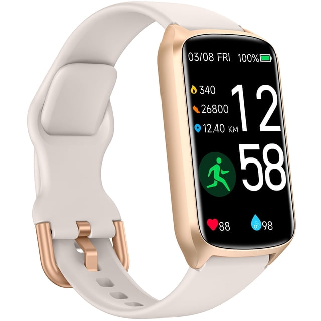 Monitor de actividad física Amzhero Health con frecuencia cardíaca y oxígeno en sangre