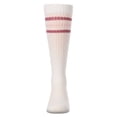 thumbnail image 6 of MeMoi Girls "Sunshine" Triple-Stripe Cotton-Blend Ribbed Knee High Sock - Girls - Female, 10, Winter White, 6 of 8