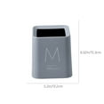 thumbnail image 3 of AuroraX Desk Mini Trash Can Cute Gray 1.2 Gallon Scandinavian Square Wastebaskets Minimalist Plastic Trash Bin for Dormitory Living Office, 3 of 6