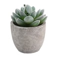 thumbnail image 2 of WIZUTIZ Artificial Potted Plants Fake s in Gray Pots Realistic Plastic Greenery for Home Office Table Shelf Desk Decor Low Maintenance Faux Flowers C, 2 of 6