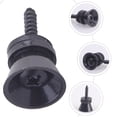 thumbnail image 3 of Miangastore Guitar Strap Button Lock Guitar Strap Button Black Metal 2Pcs 0.9x0.5in, 3 of 9