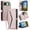 Rosegold, variant on Crossbody Wallet Case Compatible with Google Pixel 6 RFID Blocking Soft PU Leather 2-Card Slots, Cash Pocket & Cash Slot Shockproof Phone Case Fit for Google Pixel 6 for Women Girls,Black