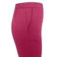 thumbnail image 4 of Olyvenn Start off 2024 Women's Stretchy Cotton Capri Leggings 2 Pack Comfortable Capri Length Pants with Pockets Hot Pink 12, 4 of 6