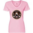 thumbnail image 3 of Inktastic English Bulldog Gift for Dog Lover Women's V-Neck T-Shirt, 3 of 5