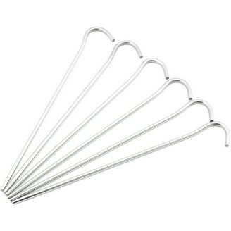 TOAKS Picchetti In Titanio A Forma Di V – 6 Pz Leggerissimi Per Campeggio E Trekking