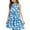 #A23-Blue, variant on Girls Midi Dresses 7-16 Halter Neck Sleeveless Girls Dresses Floral Print A-line Sundresses Summer Swing Dresses 7-8 Years,Sky Blue