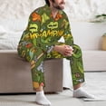 thumbnail image 7 of Naloa Camping 1 Men’s Pajamas Set - Long Sleeve Button Down Sleep Shirt and Pajama Bottoms Sleepwear Set-Small, 7 of 7