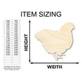 thumbnail image 2 of Unfinished Wood Chicken Shape - Craft - up to 36" 42" / 3/4", 2 of 4