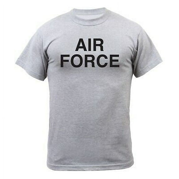 Rothco 6094 Men Grey Physical Training Short Sleeve T-Shirt - Air Force - Small