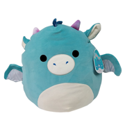 Squishmallows Official Kellytoys Plush 16 Inch Tatian the Blue Dragon Ultimate Soft Stuffed Toy