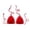 Red, variant on Womens Bikini Top Women's Solid Color Lined Casual Handmade Crochet Swimsuit Bikini Top Beige L