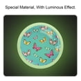 thumbnail image 2 of 4PCS Round Butterflies Cabinet Fluorescence Knob Glowing in the Dark Furniture Drawer Pulls Handle with Screws, 2 of 5