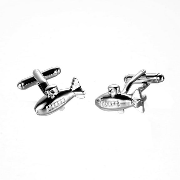 Pair of Men's Shirt Cufflinks Cuff Links Wedding Gift Submarine Shape