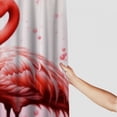 thumbnail image 3 of Orinice Rustic Flamingo Shower Curtain, Bird Natural Waterproof Shower Curtain with 12 Hook Set Home Decoration 60x72, 3 of 7