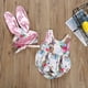 thumbnail image 2 of Body Para Bebé, Conjunto De Canastilla, Mono Sin Mangas Para Niño Pequeño, Pelele Con Orejas De Conejo De Pascua, Sombrero, Ropa Infantil De Dos Piezas Rosa Odeerbi  LM103-5550, 2 of 9