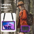 thumbnail image 6 of FJLBDE Case for Lenovo Tab 10.1 inch 2025 Release (TB-311FU/TB-311XU), Rugged Shockproof Tablet Cases Cover with Kickstand Shoulder Strap, Purple, 6 of 7
