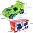 thumbnail image 5 of Hirger Transforming Car Dinosaur Toy for Kids 2-5: Dino Transformer Toy Car with Light Music for Toddlers 1-3 | Christmas Birthday Gifts for Boys Age 4-6, 5 of 6