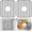 Center Drain-Grey, variant on CATPAN Kitchen Sink Mats, Non-Slip Heat Resistant Silicone Sink Mats Protectors Kitchen for Bottom of Farmhouse Stainless Steel Porcelain, 13.58 x 11.6 Inch(2PCS)