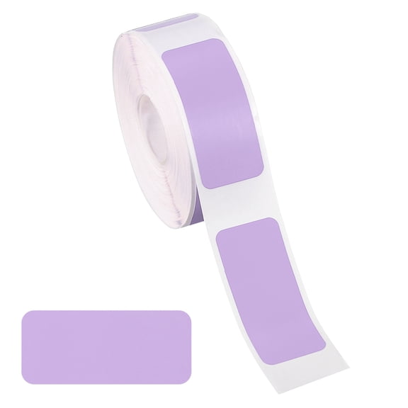 Thermal Label Stickers, 1.2x0.6" Thermal Label Self Adhesive 230 Tape/Roll for Name Tag, Purple