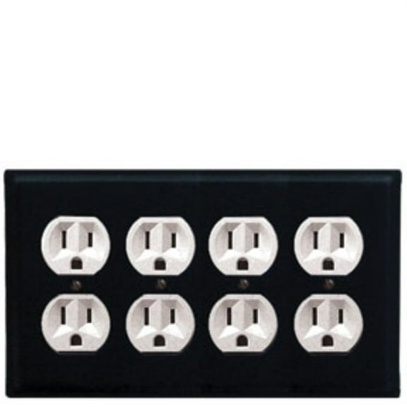 Plain - Quad. Outlet Cover