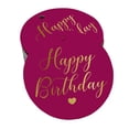 thumbnail image 1 of Inkdotpot Pack Of 100 Happy Birthday Favor Paper Tags Craft Real Gold Foil Hang Tags, 1 of 6
