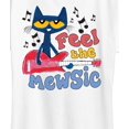 thumbnail image 3 of Pete The Cat - Feel The Mewsic  - Women's Short Sleeve Graphic T-Shirt, 3 of 6