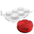 thumbnail image 5 of 3d Rose Dessert Mold Silicone Cake Mousse Mold Food Grade Silicone Forms, 5 of 5