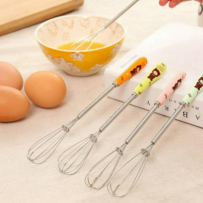 Silicone Stainless Steel Hand Whisk Mixer Egg Beater Milk Drink Coffee Whisk  Mixer Egg Beater Foamer Stirrer Kitchen Tools - AliExpress
