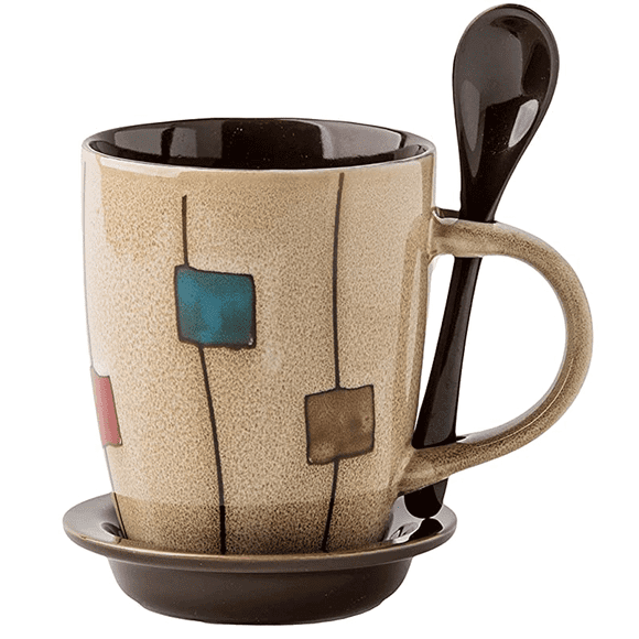 Coffee mug set, Ceramic, 350ml, Multicolor