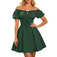 thumbnail image 2 of Women off the Shoulder Pirate Dress Pirate Costume Halloween Cosplay Halloween Costume Woman Size S-2XL, 2 of 4