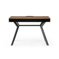 thumbnail image 3 of HomeRoots 43 in. Writing Desk with Three Drawers, Wood Brown & Black, 3 of 10