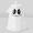 decoration (box) KILLSTAR - White A3, variant on Summer Halloween Ghost with Flower Crown Walking Dog Garden Tabletop Decor Lightweight Compact Size For Themed Parties Halloween Decor