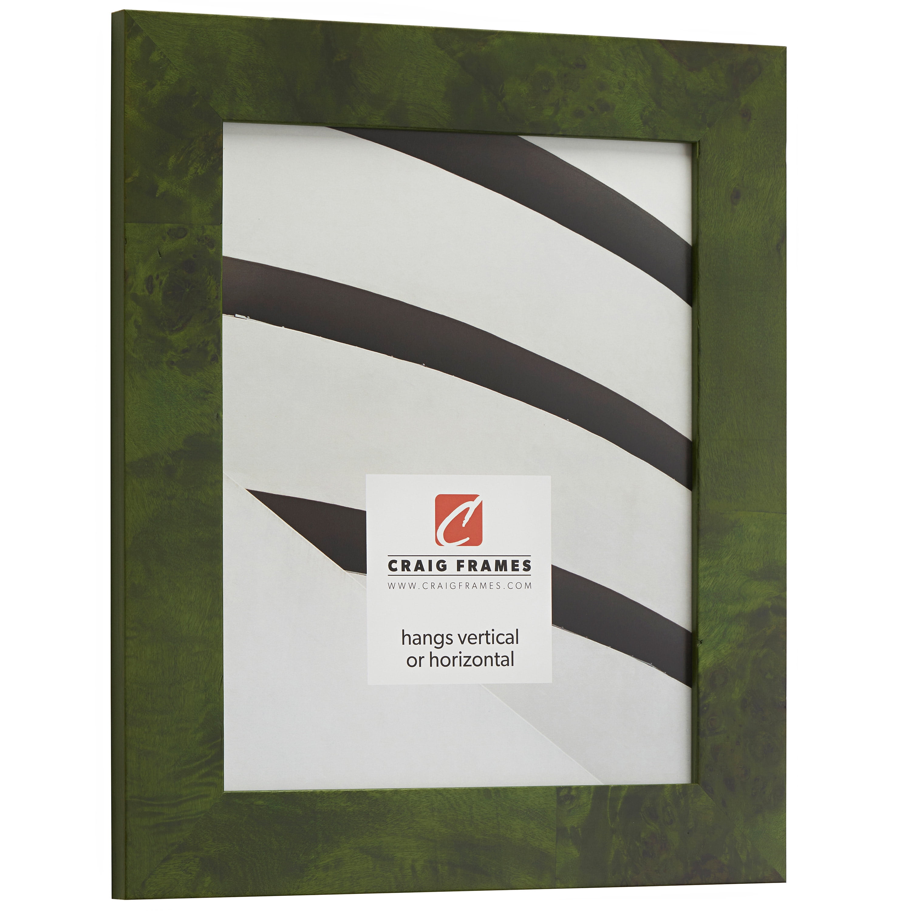 Craig Frames Innovations, 18x24 inch Picture Frame, Green Burl