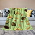 thumbnail image 2 of ONETECH Avocado Toast Blanket Soft Cozy Lightweight Fruit Food Throw Blanket for Couch Sofa Bed Living Room Home Decor for Kids Adults Women Gift, 2 of 6
