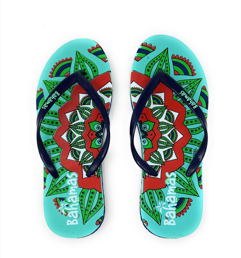 Relaxo - Bahamas Flip Flops Sandals Slippers for Women with Summer Fun ...