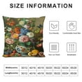 thumbnail image 6 of JEUXUS Flowers Framed Still Life of Roses Peonies Tulips Floral Display Retro Nature Floral Pillow Case 2-Pack Short Plush Pillowcase White, 6 of 6