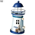 thumbnail image 2 of AMERTEER LED Iron Lighthouse Statue Realistic Shape Micro Landscape Garden Statue Patio Decor, 2 of 10