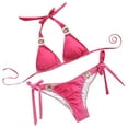 thumbnail image 1 of Conjunto de bikini sólido con estilo para mujer, traje de baño de dos piezas, traje de baño sólido, ropa de playa OAVQHLG3B Store  lin121212, 1 of 4