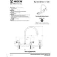 thumbnail image 2 of Moen 8287 M-Dura Two Handle Kitchen Faucet in Chrome Plated, 2 of 2
