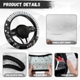 thumbnail image 5 of Uorisanigo Music Note Fluffy Steering Wheel Cover for Winter Elegant Car Steering Wheel Protector for Women Easy to Install Car Wheel Cover with Elastic Edge Soft Car Accessories Gift for Mom, 5 of 8