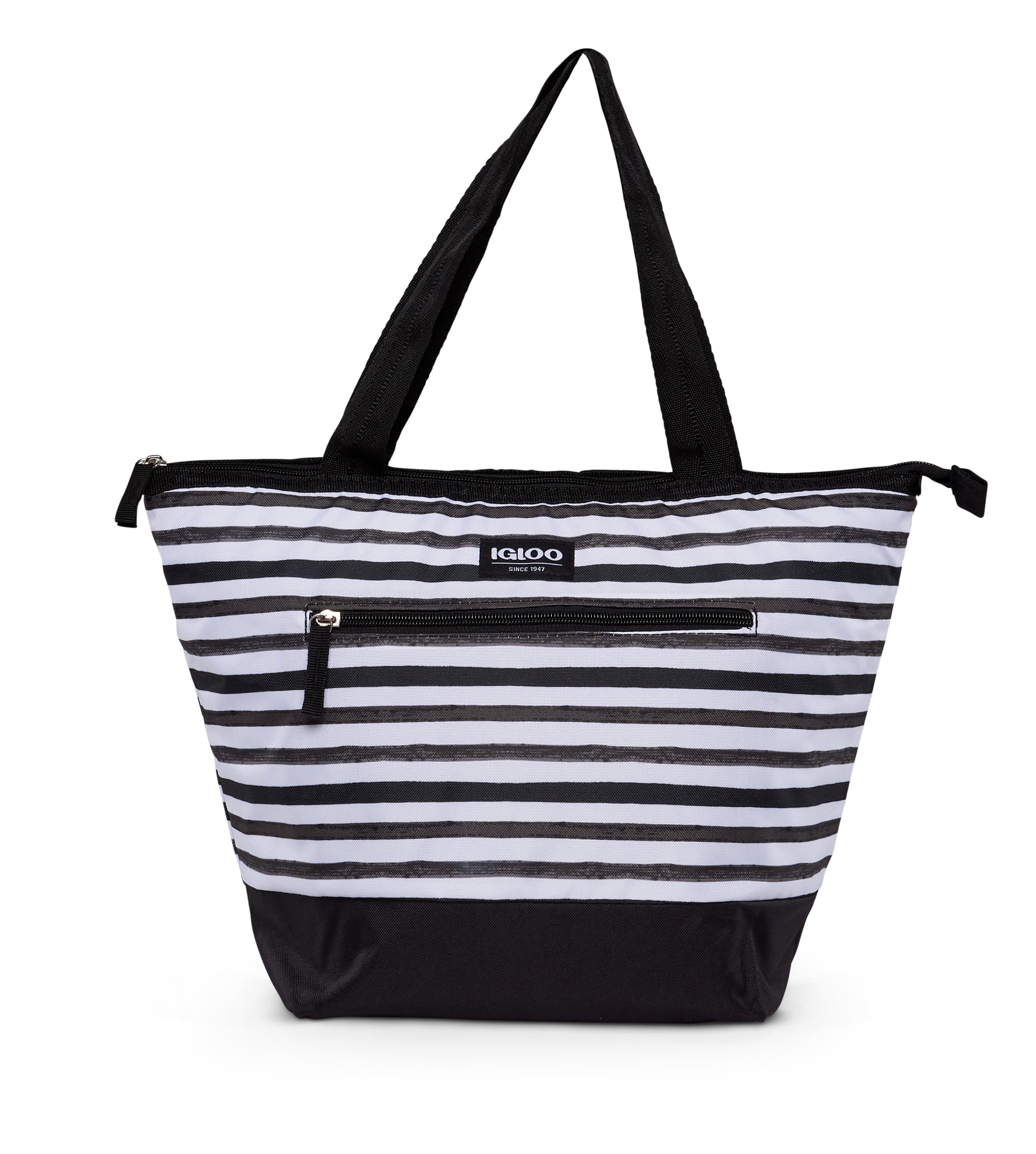 Igloo lunch box Essential Tote Black & white carre  Lunch bag 8 cans 